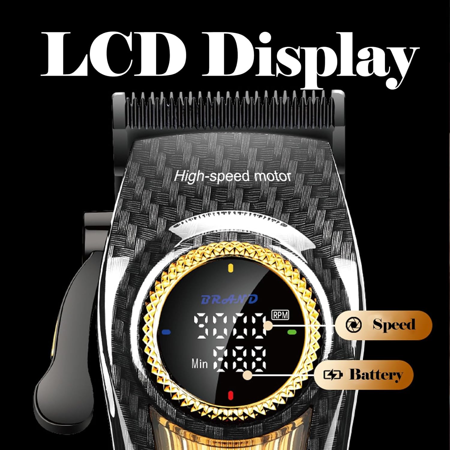 KEMEI Professional Hair Clippers for Men Cord/Cordless Hair Cutting Kits, Hair & Beard Trimmer, Adjustable Blade Barber Clippers with USB Rechargeable, Gift for Men, KM-2242