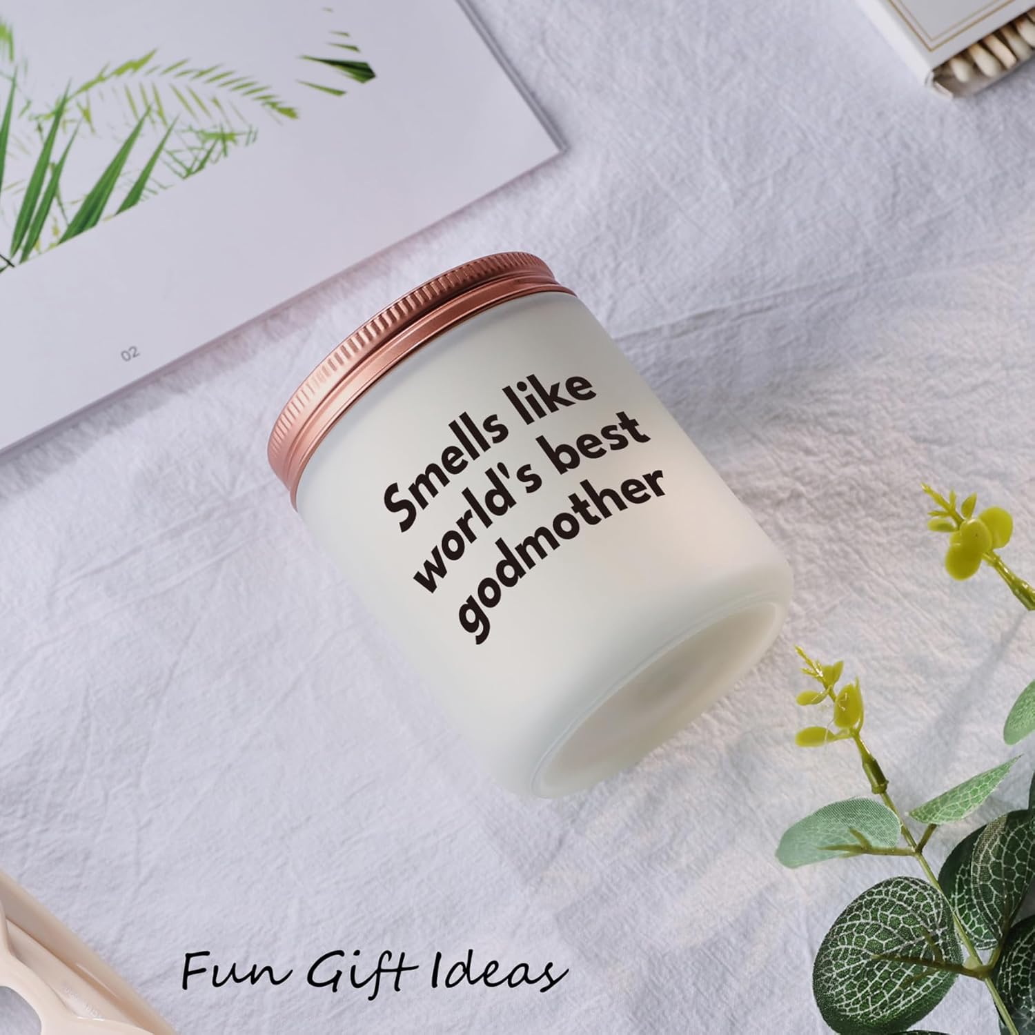 Godmother Gift from Godchild - Godmother Mother's Day Proposal Present Christmas Thanksgiving Gift from Goddaughter, Best Godmother Lavender Candle - Image 3