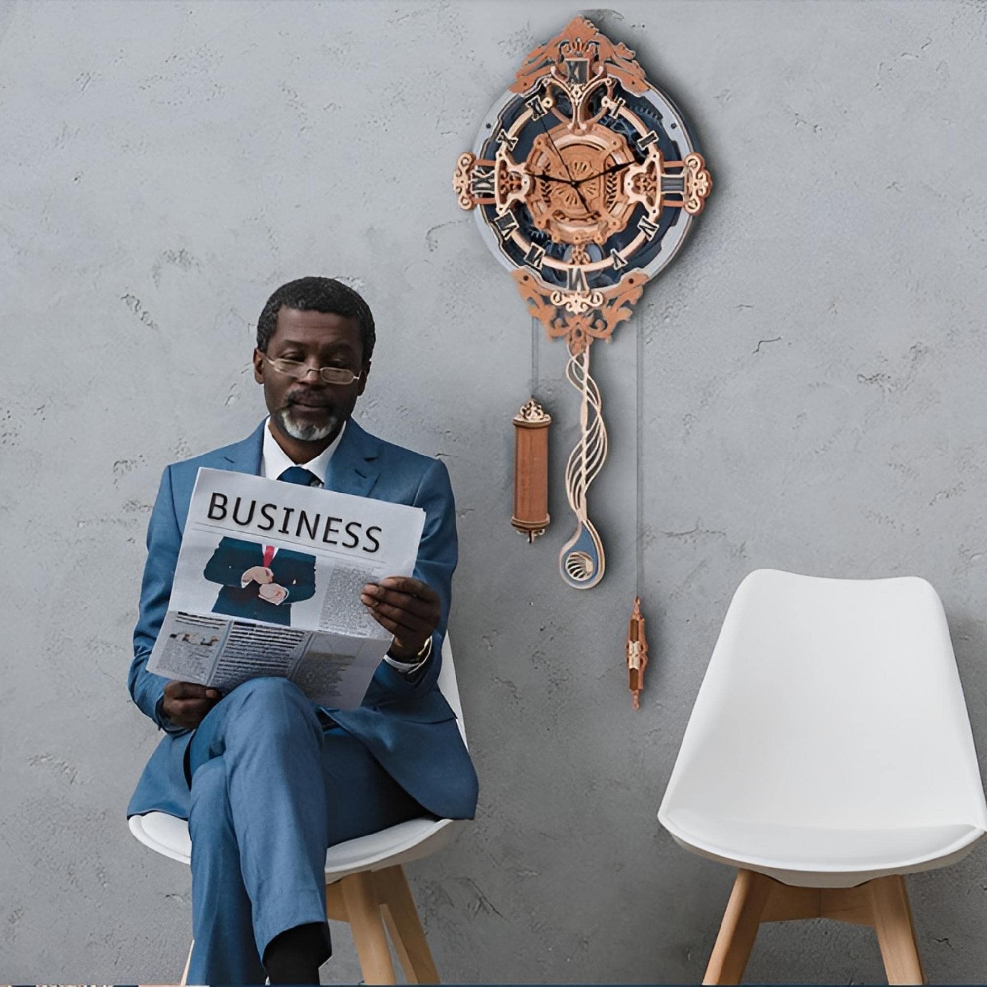 ROKR Puzzle 3D Legno Orologio a Pendolo Modellismo da Costruire Adulti Romantic Notes LC701