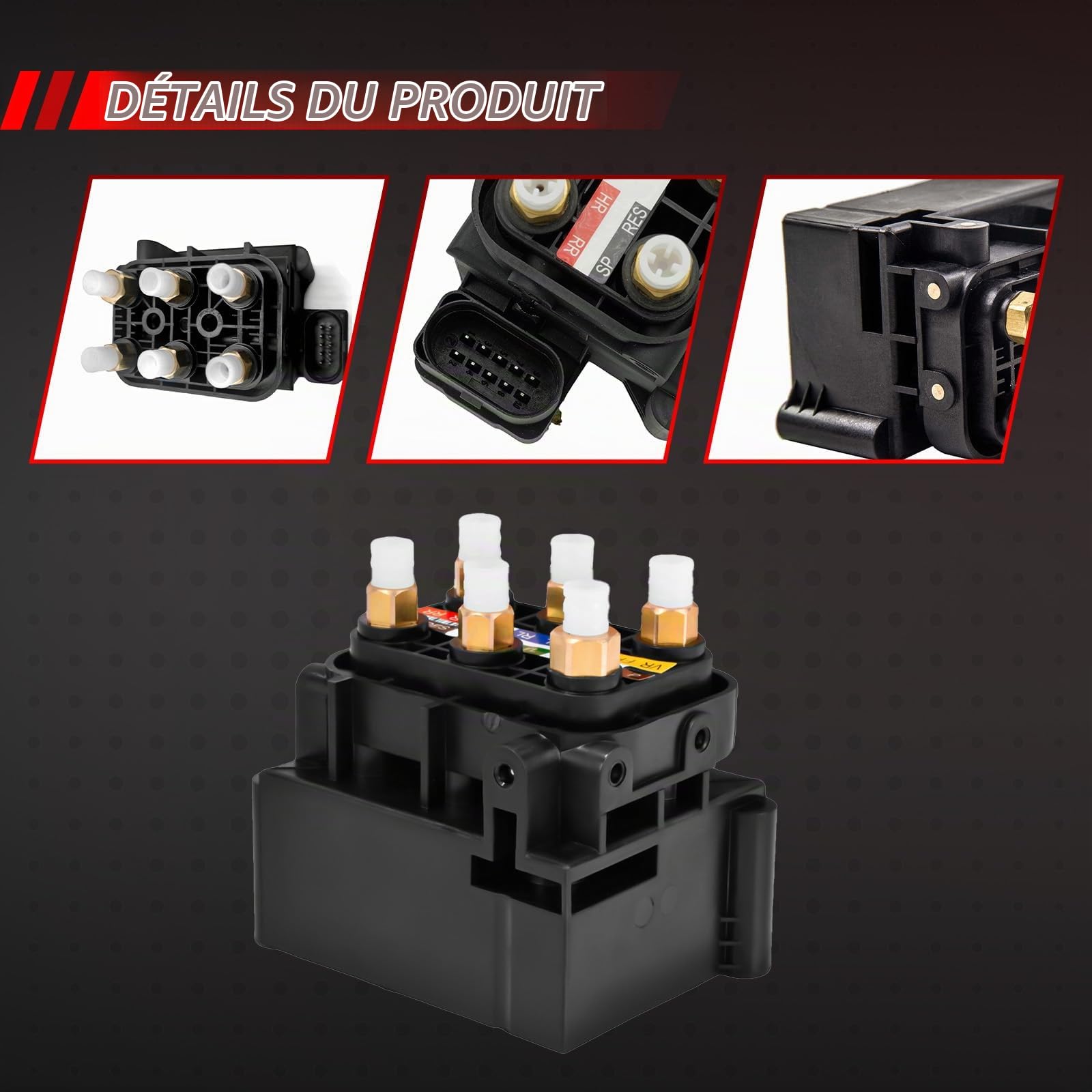 Vanne de commande à suspension pneumatique de rechange pour classe M/GL W164 X164 ML350 GL320 GL350 GL450 GL500 CDI ML280 ML300 ML420 ML500 4 ma tic accessoires de voiture pièce # 2513200058