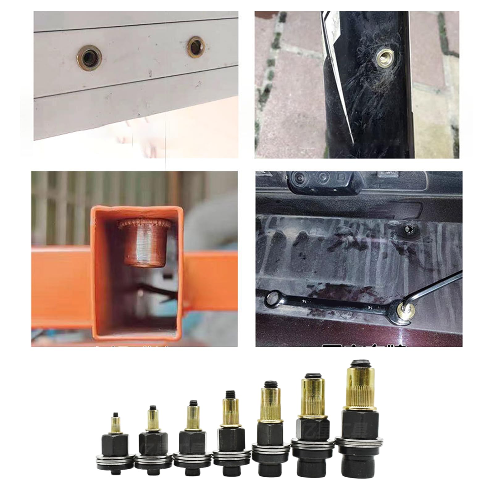 Adattatore per trapano per rivetti Rivettatrice manuale Semplice da installare Rivettatrice manuale Accessorio per fissaggio sicuro Accessorio per rivettatrice manuale