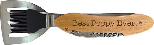 Miniatura 2 de ThisWear Regalo de cumpleaños para el abuelo Best Poppy Ever BBQ Grill Multi Tool Barbacoa Espátula Accesorios