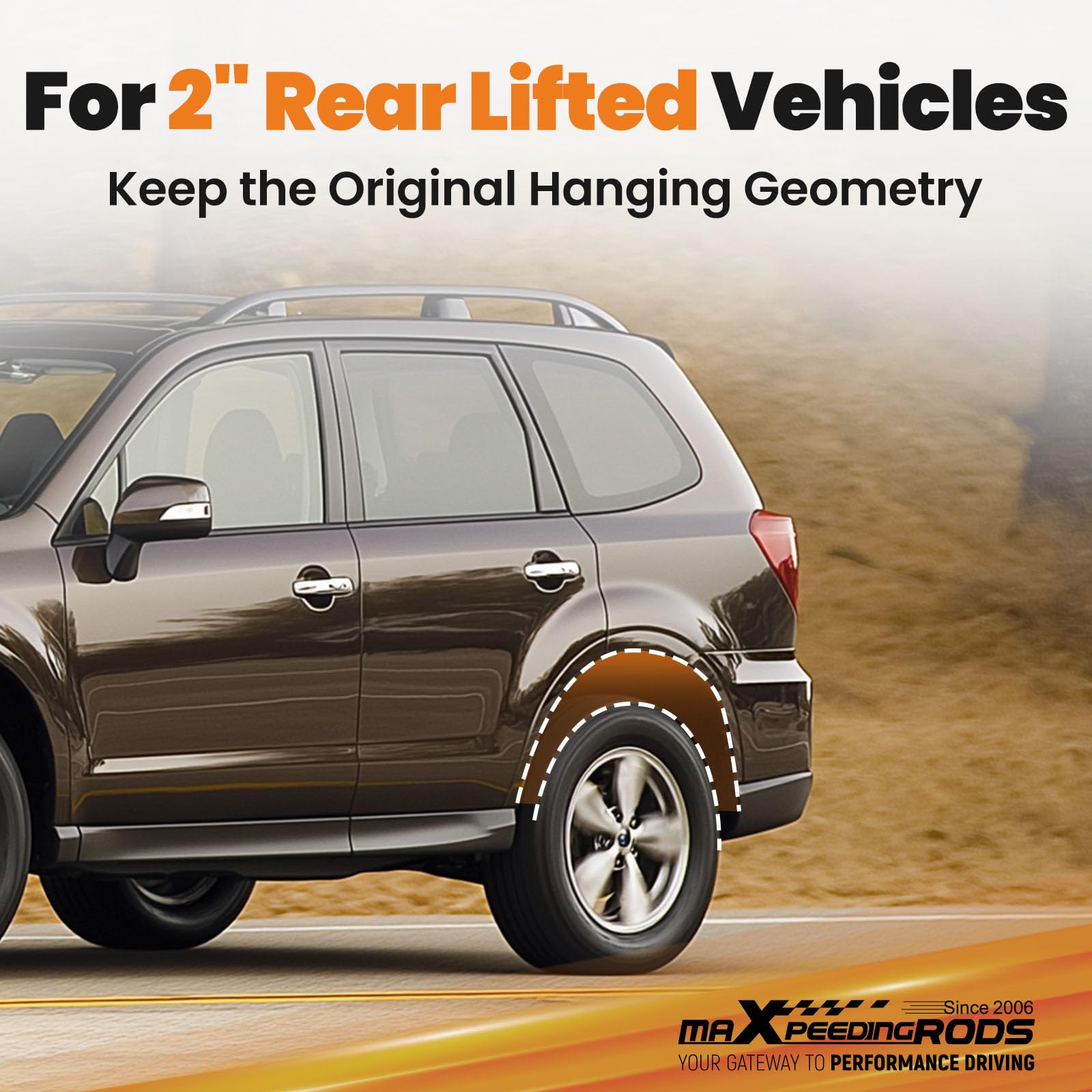 MaXpeedingrods 3" Front & Rear Leveling Lift Kit For Subaru Impreza (2002-07), Legacy & Outback (1995-99) - View #2