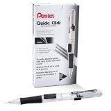 Pentel QUICK CLICK Mechanical Pencil (0.5mm), Black Barrel, Box of 12 (PD215A) – view 1