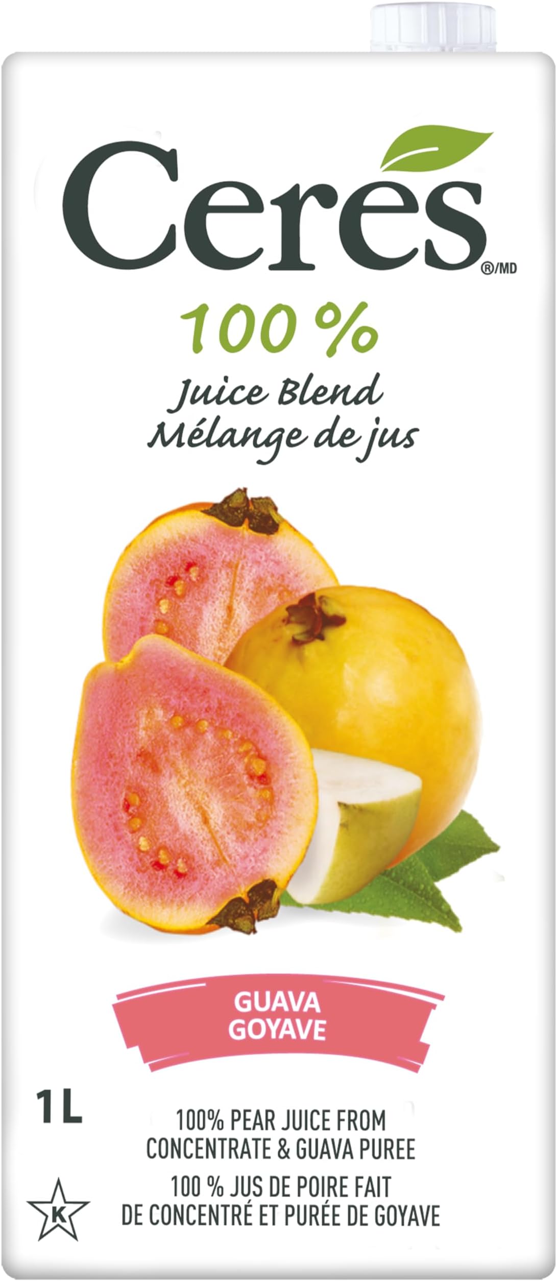 Ceres 100% All Natural Pure Fruit Juice Blend , Rich in Vitamin C, Guava 33.8 Fl Oz