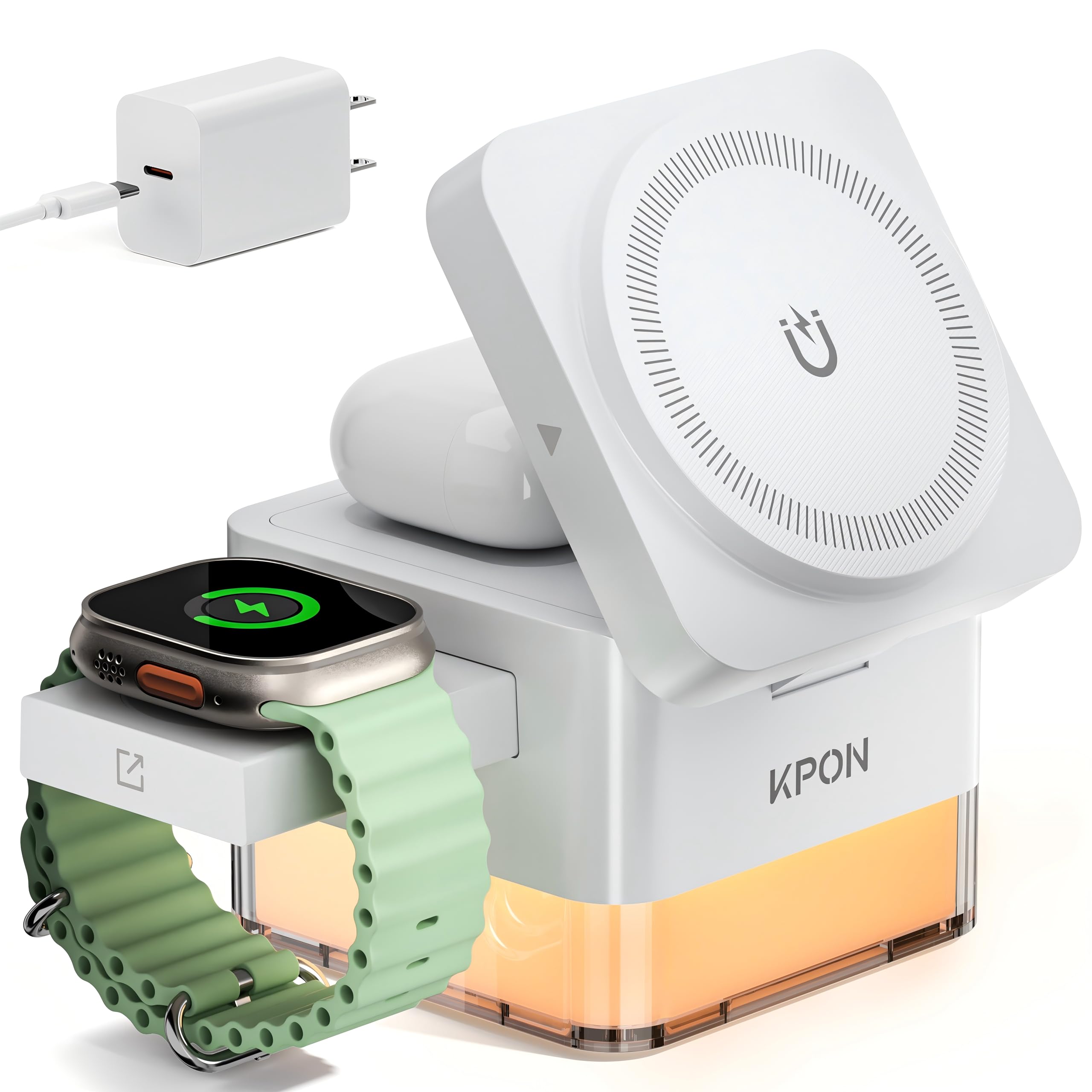 Amazon.co.jp: KPON ワイヤレス充電器 Magsafe充電器 アップルウォッチ