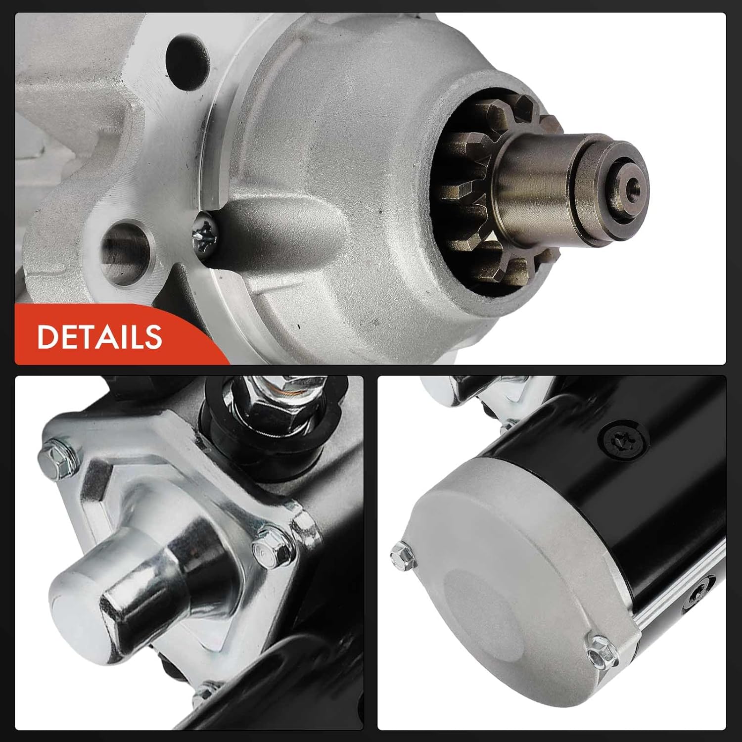 A-Premium Starter Motor Compatible with John Deere Ag & Industrial Combines 1450 CWS, Combines 1550 CWS, Cotton Pickers 7455, Crawlers 450G & John Deere Marine 4039DFM, 12V 4.0KW 11-Teeth Clockwise