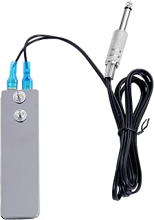 Tattoo Foot Pedal Switch,Mini Flat Stainless Steel Pedal Tattoo Machine Metal Tattoo Power Switch Tattoo Power Supply For Tattoo Power Machine Guns Tattoo Kits Tattoo Supplies