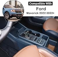 Vista 2 de Cubierta de anillo de botón de palanca de cambios de automóvil compatible con Ford Maverick 2022-2024, cubierta de anillo para palanca de cambios