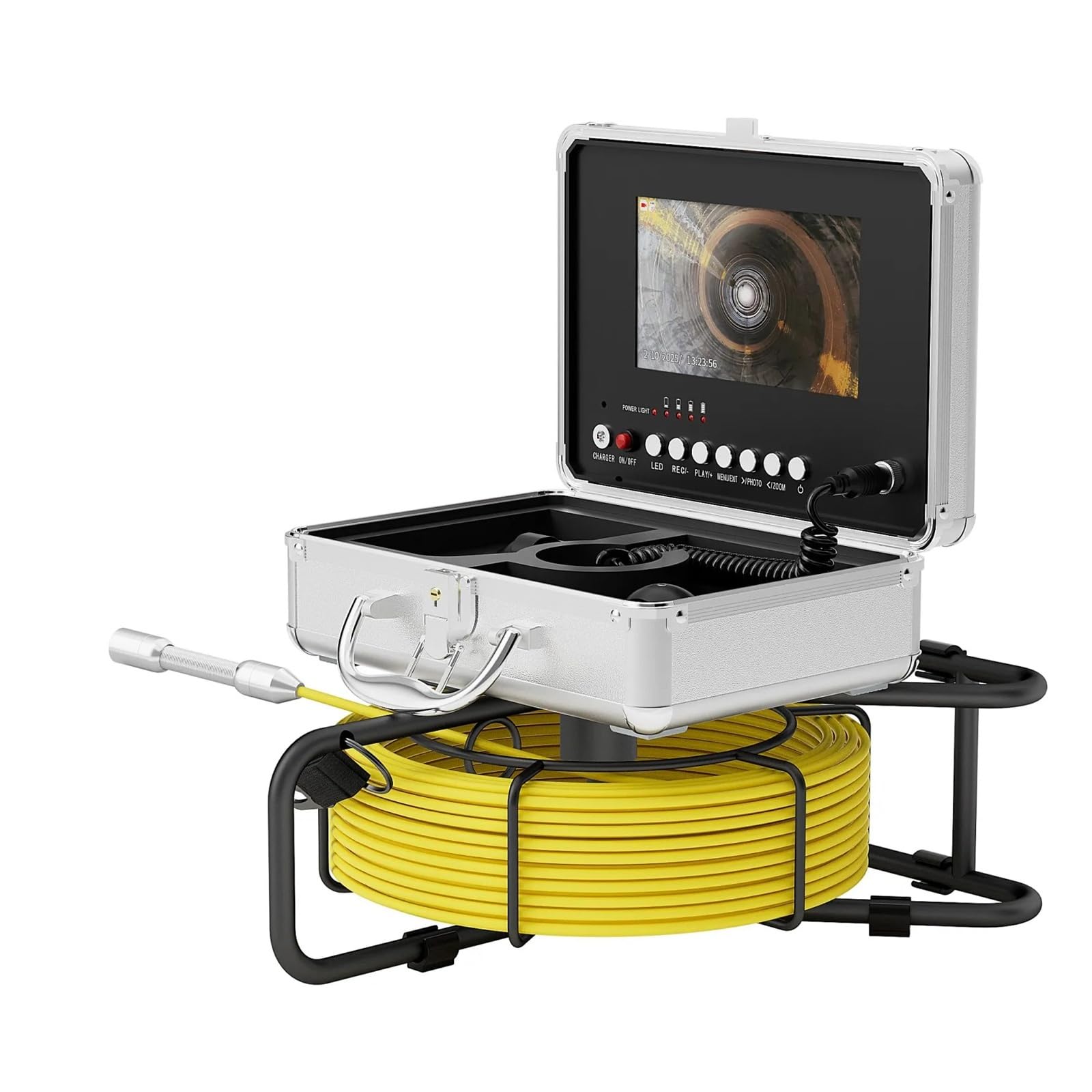 Periscopio, Telecamera for ispezione fognature con sonda zoom 5X, endoscopio impermeabile 12 LED(20m)