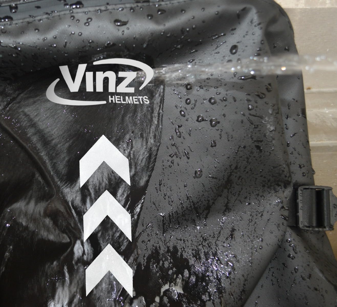 VINZ Tioga 40L Rucksack für Motorrad und Roller mit Helmfach