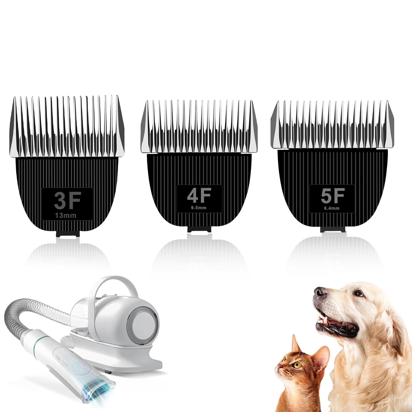 TGSBHIO Size 3F/4F/5F/Replacement Blade for nebot P1 Pro Pet Grooming Kit & Vacuum,Cut Length 1/2