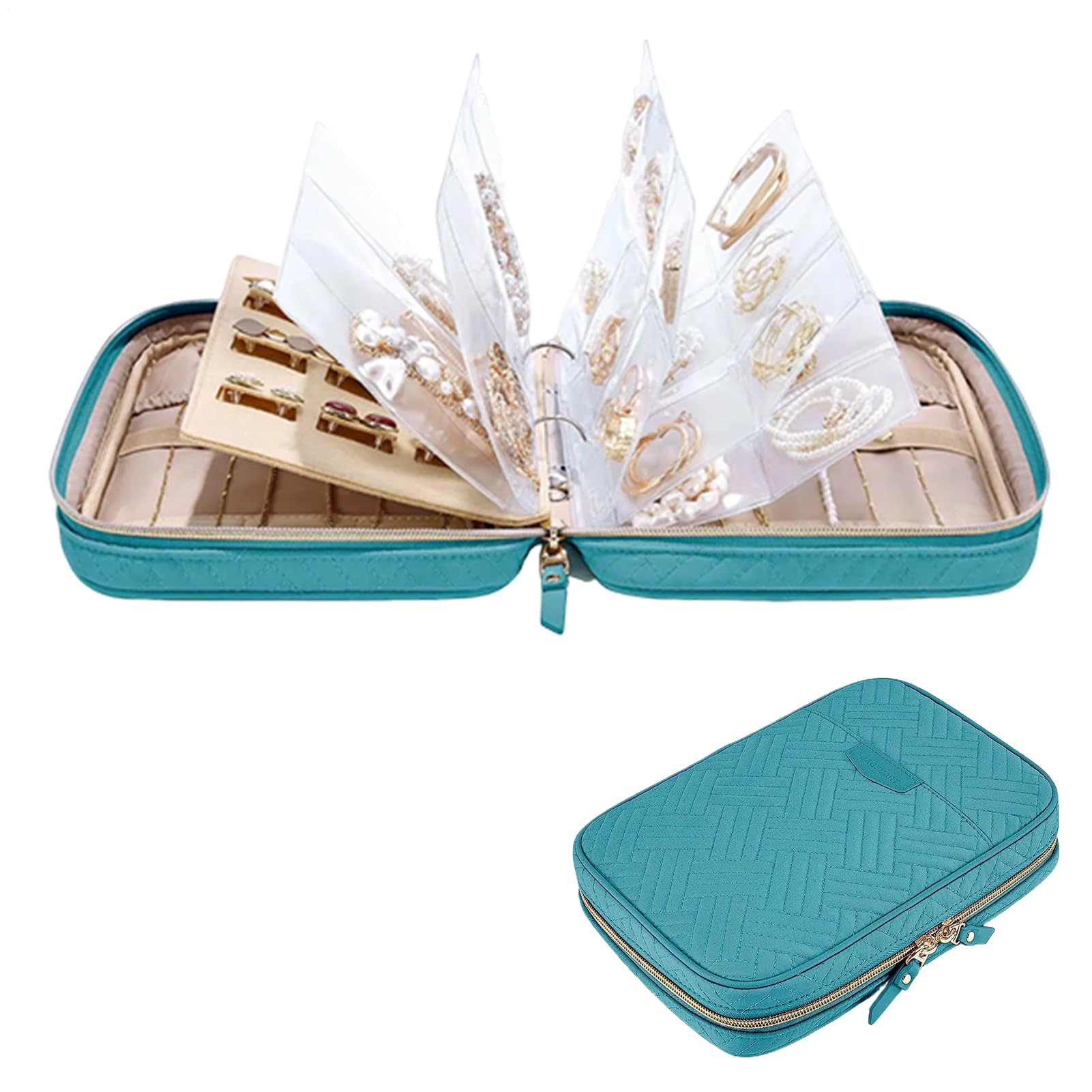Pochette bijoux voyage anti-nœud pour transporter vos boucles d'oreilles sans les perdre