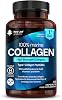 Pure Marine Collagen 100% Marine Collagen Type 1 Hydrolysed Collagen Peptides Enhanced with Hyaluronic Acid & Vitamin C -Essential Amino Acids - Collagen Supplements for Women and Men, 60 Capsules