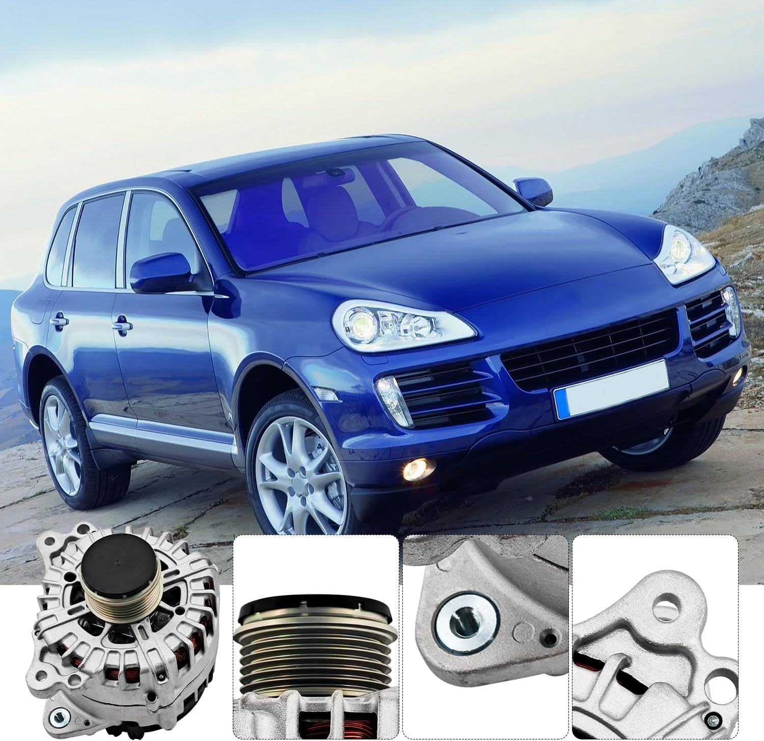 230A 12V 059903023L Alternator Compatible with Porsche Cayenne for VW Touareg 3.0L 2013 2014 2015 2016 Replace FGN23S075 059903023N