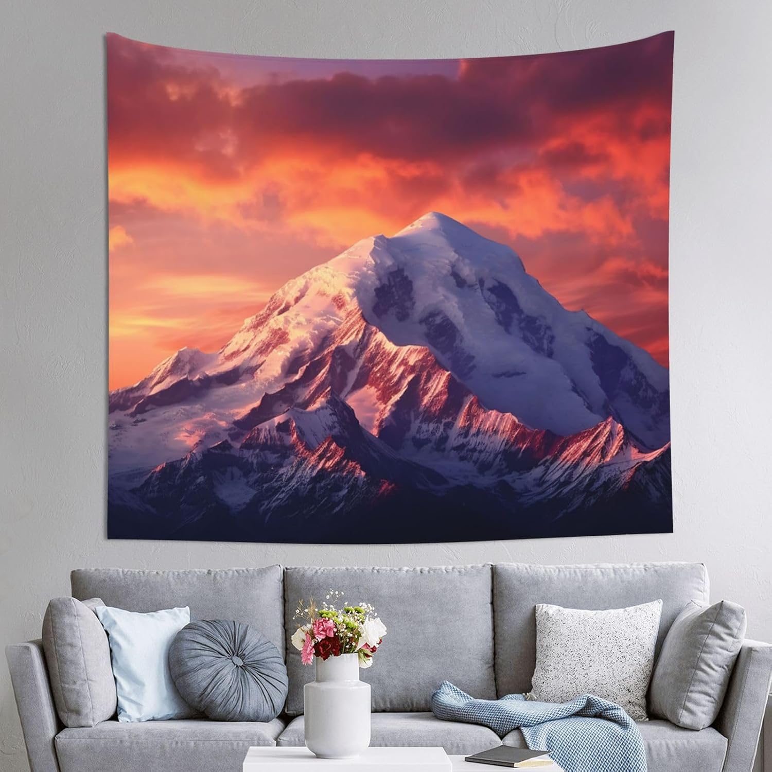 LZQPOEAS Tapestry Wall Hanging for Living Room 60 x 51 in Tapestry for Bedroom Home Decor Tapestries Mount at Sunset Wall Art Hanging Personalized Wall Blanket Wall Hanging Decor for Party Supplies