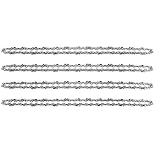 4-Pack Chainsaw Chain 16 Inch - 3/8" Pitch - 0.050" 1.3mm Gauge - 56 Drive Links - Low-Kickback Chain, Replacement Saw Chains Fit for Chiansaw 40cm Guide Bar