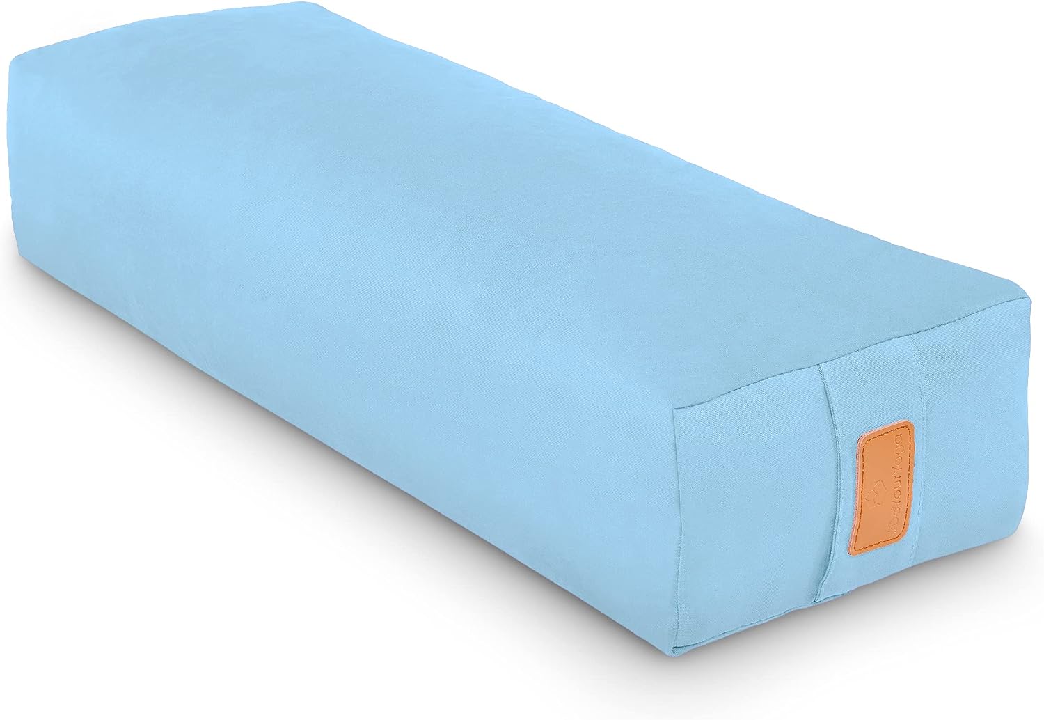 #DoYourYoga Rectangular Yoga Bolster »Paravati« with Organic buckwheat Husk / 26.4" x 5.1" – Ideal as Yoga Meditation Cushion/zafu / 100% Cotton and Styles.