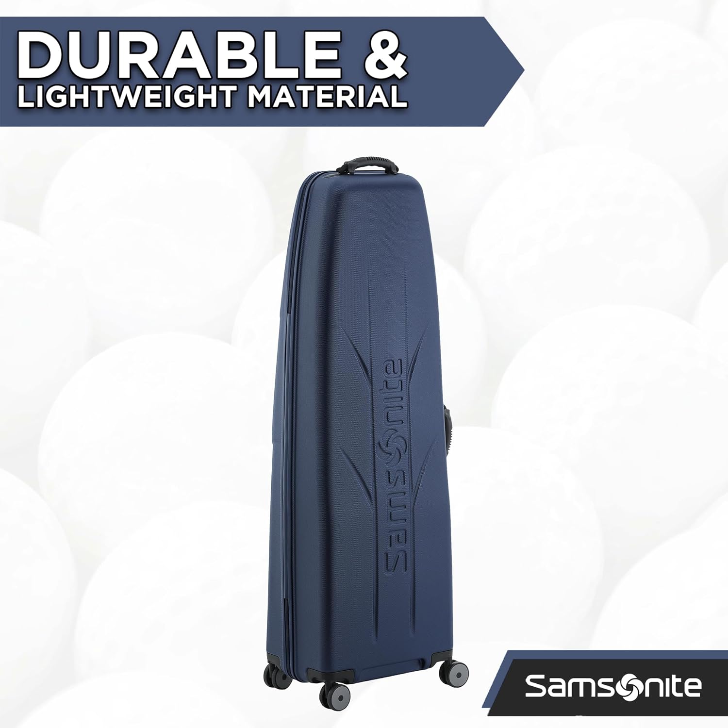 Samsonite Tour Classic Golf Hard Case Golf Travel Bag, Lightweight & Durable ABS Shell, 360 Degree Multi-Directional Wheels