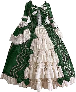 Ctreela Womens Renaissance Ball Gown Rococo Fairy Dress Victorian Baroque Marie Antoinette Medieval Renaissance 1800s Dress