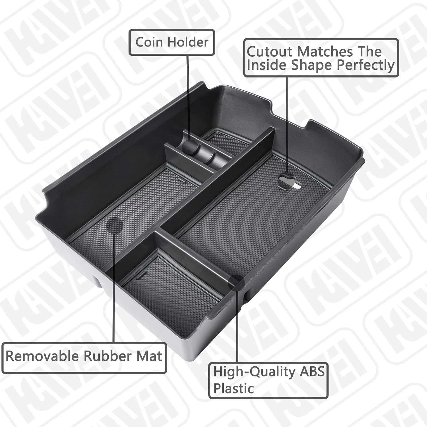 Center Console Organizer for VW Atlas and Cross Sport 2018-2023 Accessories image 5