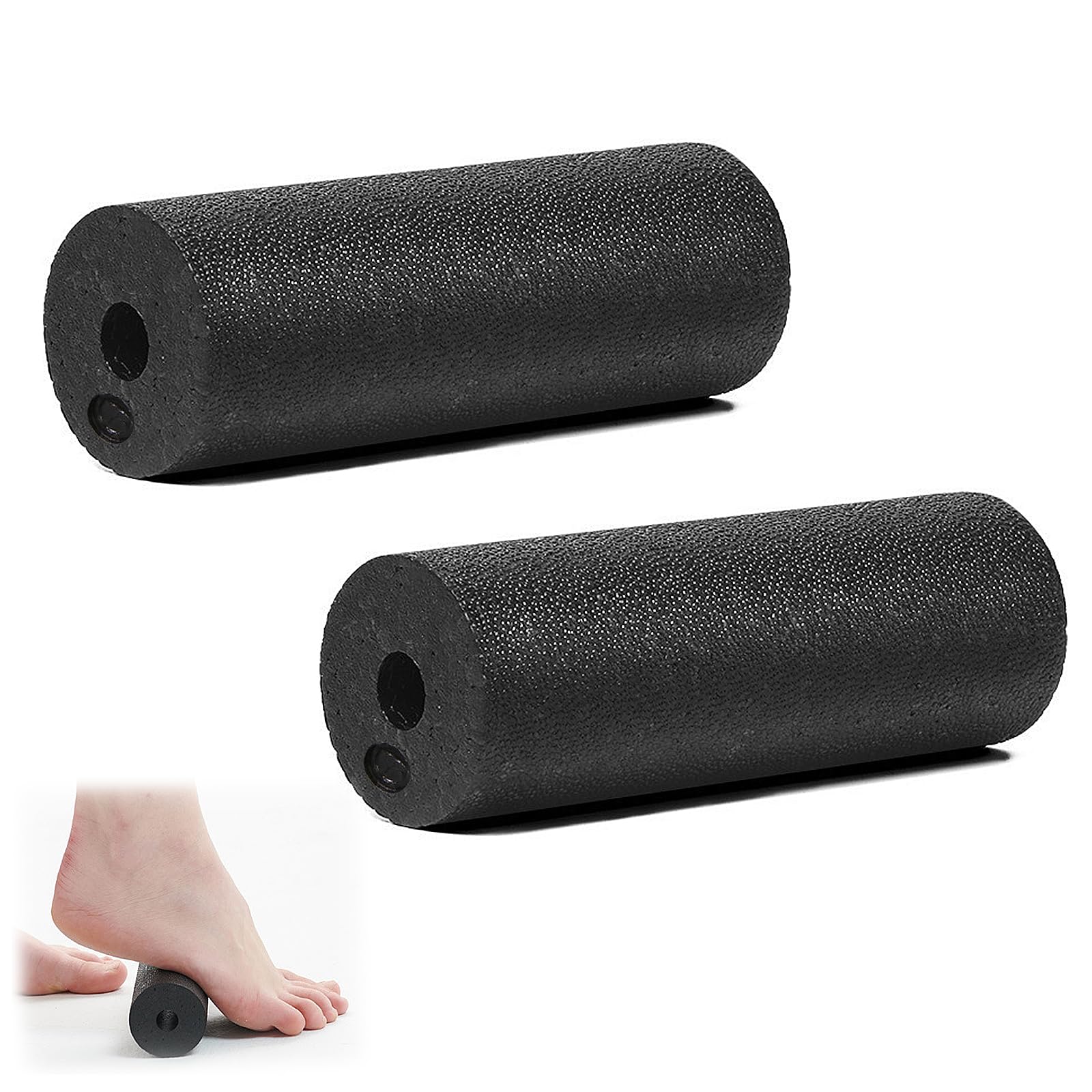 Blackroll Set Di Rulli Fasciali 5 In 1: Foam Roller, Sfera, Duoball E Trigger Point Per Massaggio E Yoga - Nero