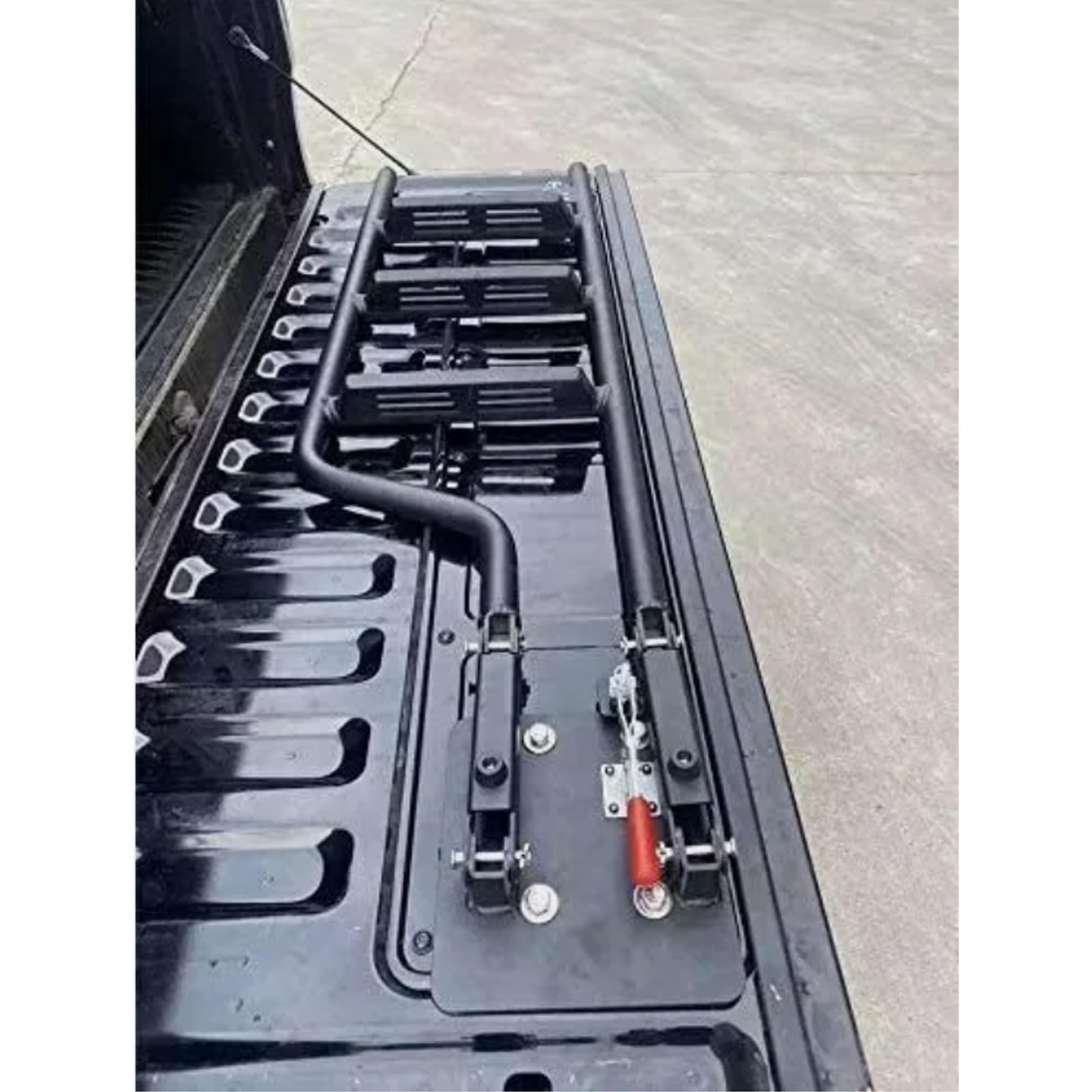 VERBANA Échelle de hayon Compatible avec Ford Ranger 2007-2023 Échelle de hayon pliante Échelle de lit de camion pour camionnette, Noir, HC1001