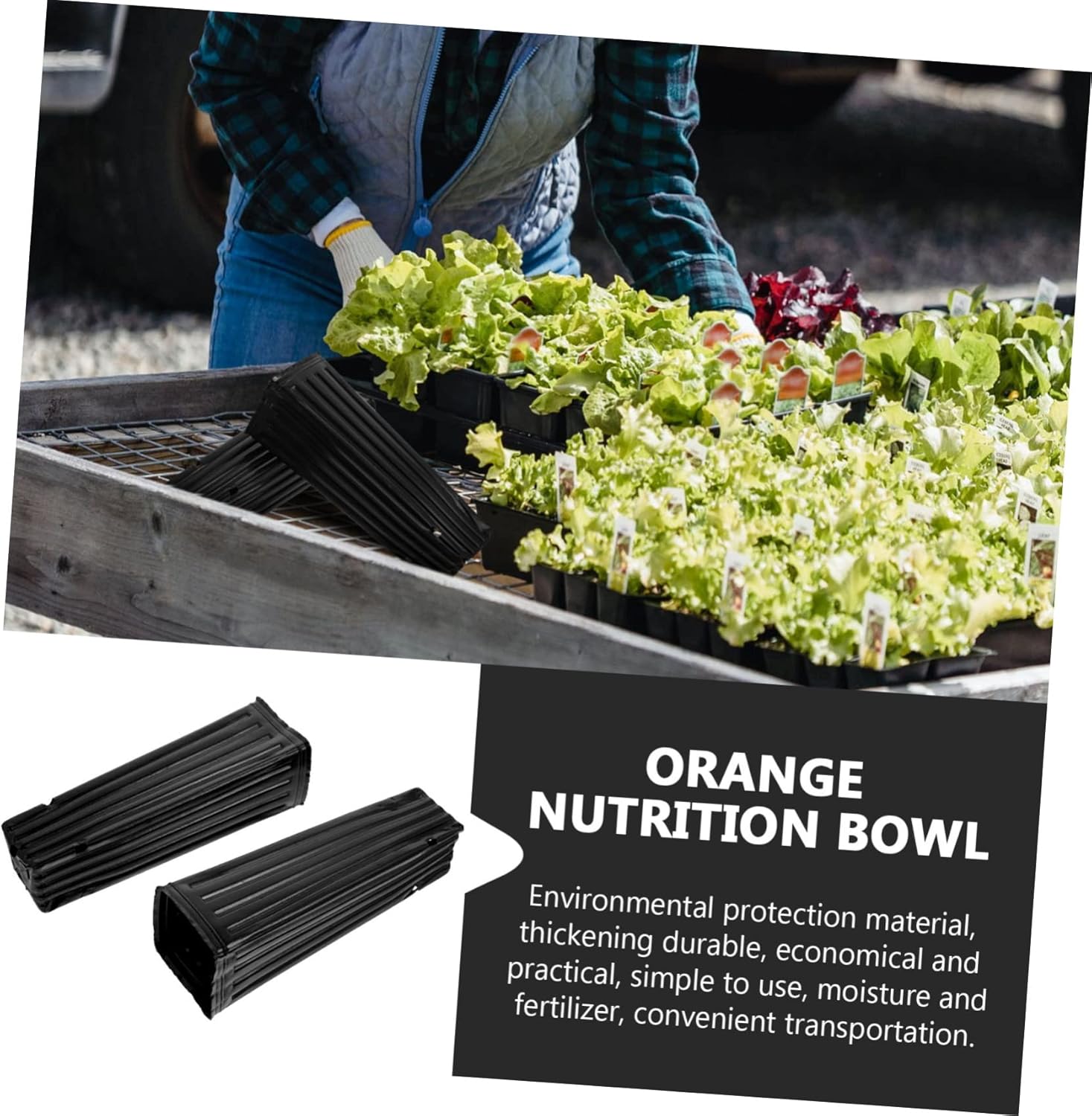 50pcs Non-Woven Nursery Bags for Planting Pouches for Healthy Root Growth and Improved Yields for Gardening and Transplanting