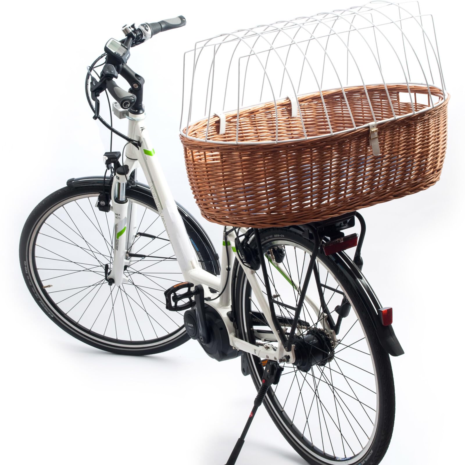 Aumüller XXL Tierkorb Braun,Weiß 70 x 50 x 42/22 cm