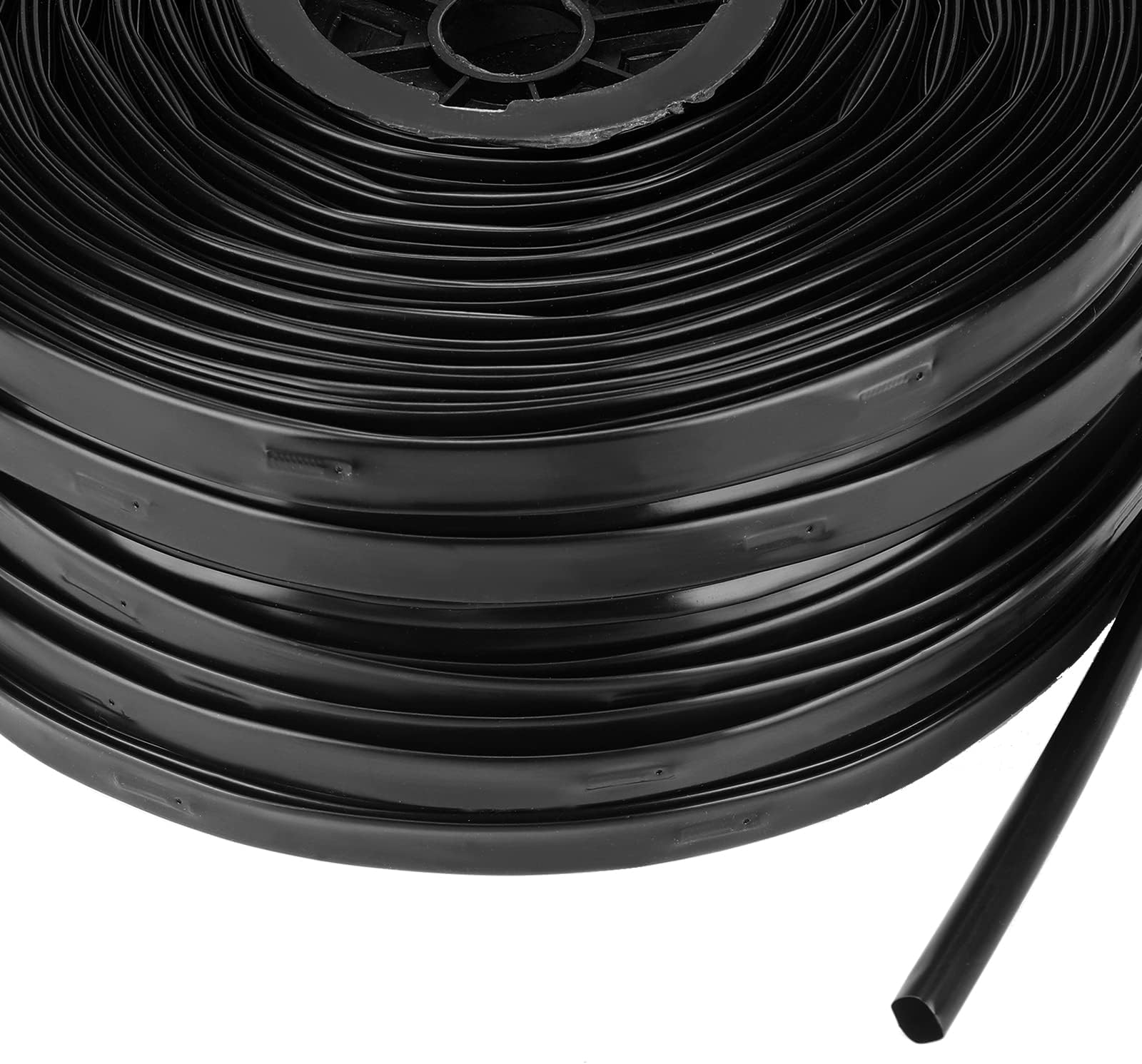 Treela5/8" Drip Tape, 6" Spacing, 1000' Roll, 16mil Thick, Black, PE Material, Garden Irrigation Hose, Automatic Irrigation Equipment, 1 Roll