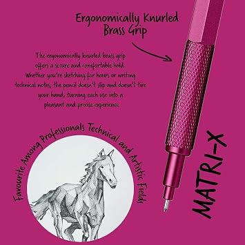 Scrikss Office Matri-X Versatil 0.7 Mm Metalik Pembe Şeffaf Amb.
