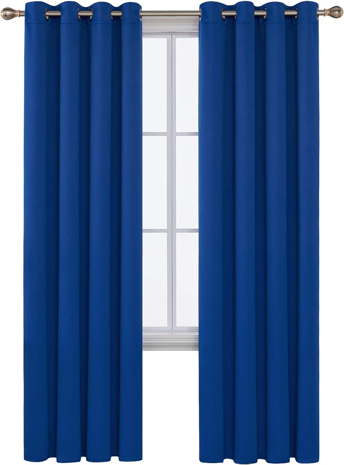 Deconovo CT15724 Blackout Curtain, 52X84, Royal Blue