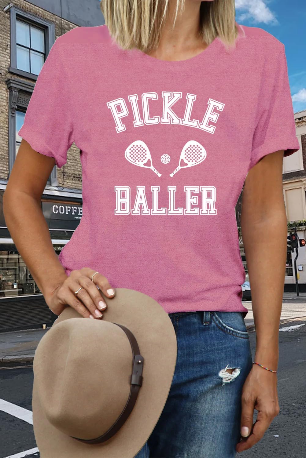 Pickleball Shirt for Women Pickleball Player T-Shirt Pickleball Lover Tee Tops - Image 2