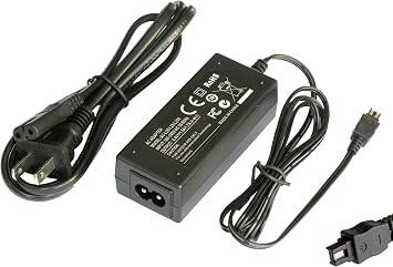 AC Adapter Power Supply Cord for Sony HDR-CX550 HDR-CX550E HDR-CX550V HDR-CX550VE HDR-CX560 HDR-CX560E HDR-CX560V HDR-CX580 HDR-CX6 HDR-CX6E HDR-CX6EK Video Cameras Camcorders