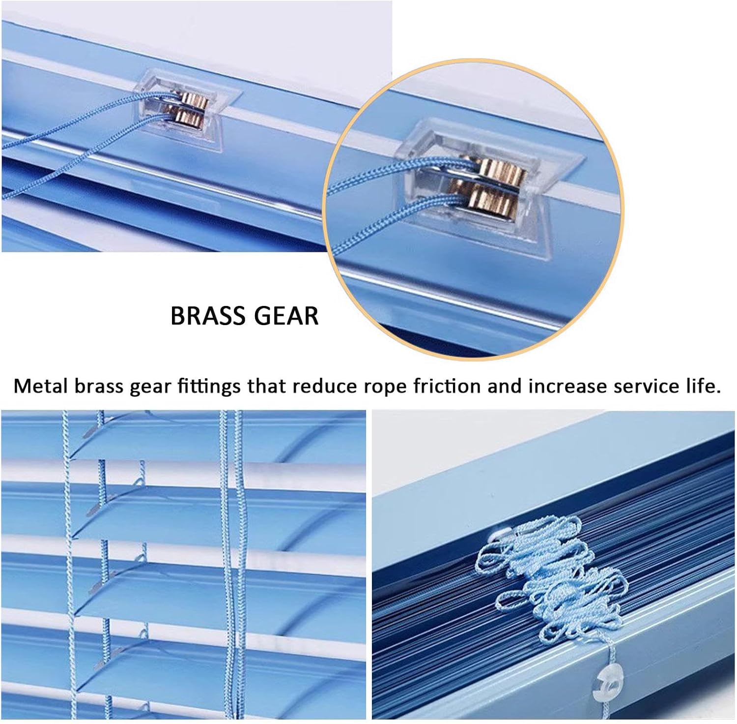 Aluminum Metal Venetian Blinds,Horizontal Blinds for Windows,Blackout/Anti-UV/Waterproof Aluminum Mini Blinds Window Venetian,25mm Slat Blinds,166 Sizes,WxH-50x180cm/20x71in