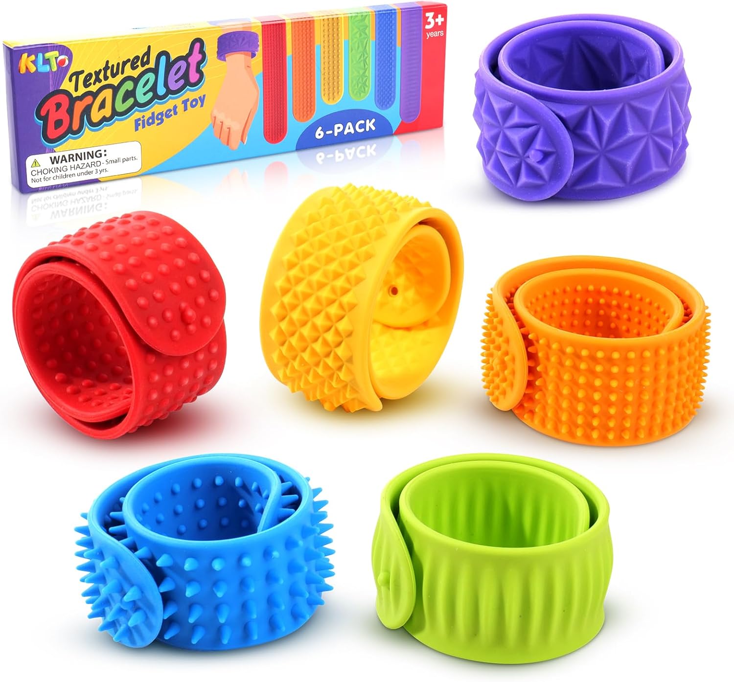 Fidget Toys Slap Bracelets:...
