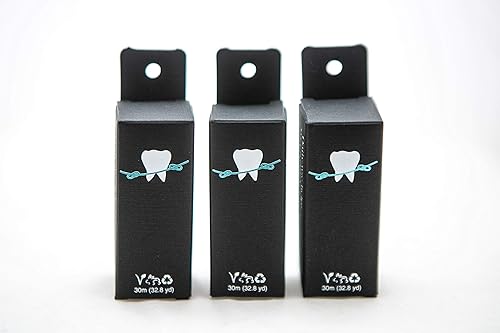 Miniatura 2 de Knotty Floss - Carbón de bambú biodegradable sin nudo con extracto de semilla de pomelo, ecológico, vegano, en tarro de vidrio recargable, embalaje