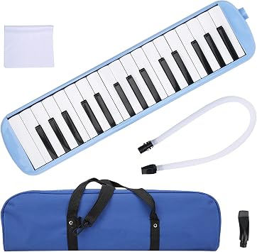 32 Key Melodica Instrument Keyboard,Melodica Instrument With Storage Bag Blowpipe Mouthpiece for music Beginner Air Piano Keyboard 42.5 x 10.5 x 4.3cm