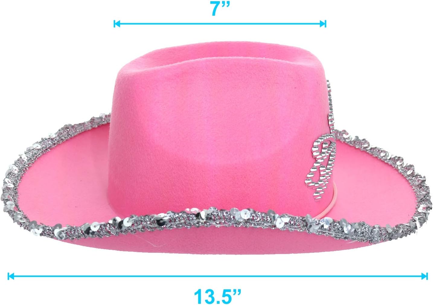 GiftExpress CHILD LED Blinking Pink Tiara Cowgirl hat Light Up Cowboy Hat - CHILD SIZE - Image 3