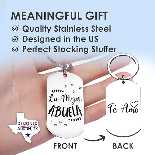 Miniatura 4 de Rosa Vila Keychains For Women & Men, Gifts For Mom, Bonus Mom, Aunt, Sister, Dad, Grandma, Nurse, Teens, Coach, Teacher Pilot