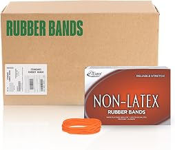 Alliance (37196) Latex-Free Orange Rubber Bands, Size 19 Inches, 0.16 x 3.5 Inches, APPROX. PCS. 1440 per Box