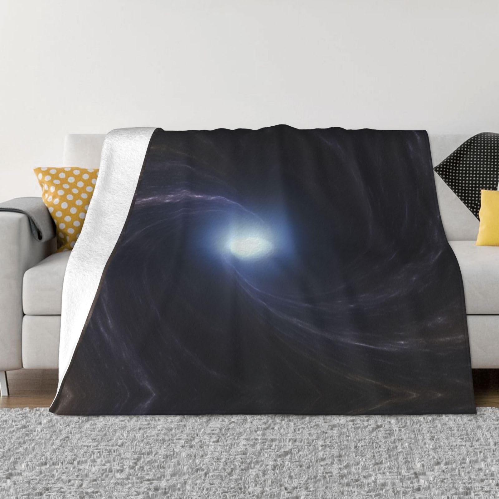 Couverture polaire imprimée flanelle douce SpaceVortex1 pour des nuits sereines