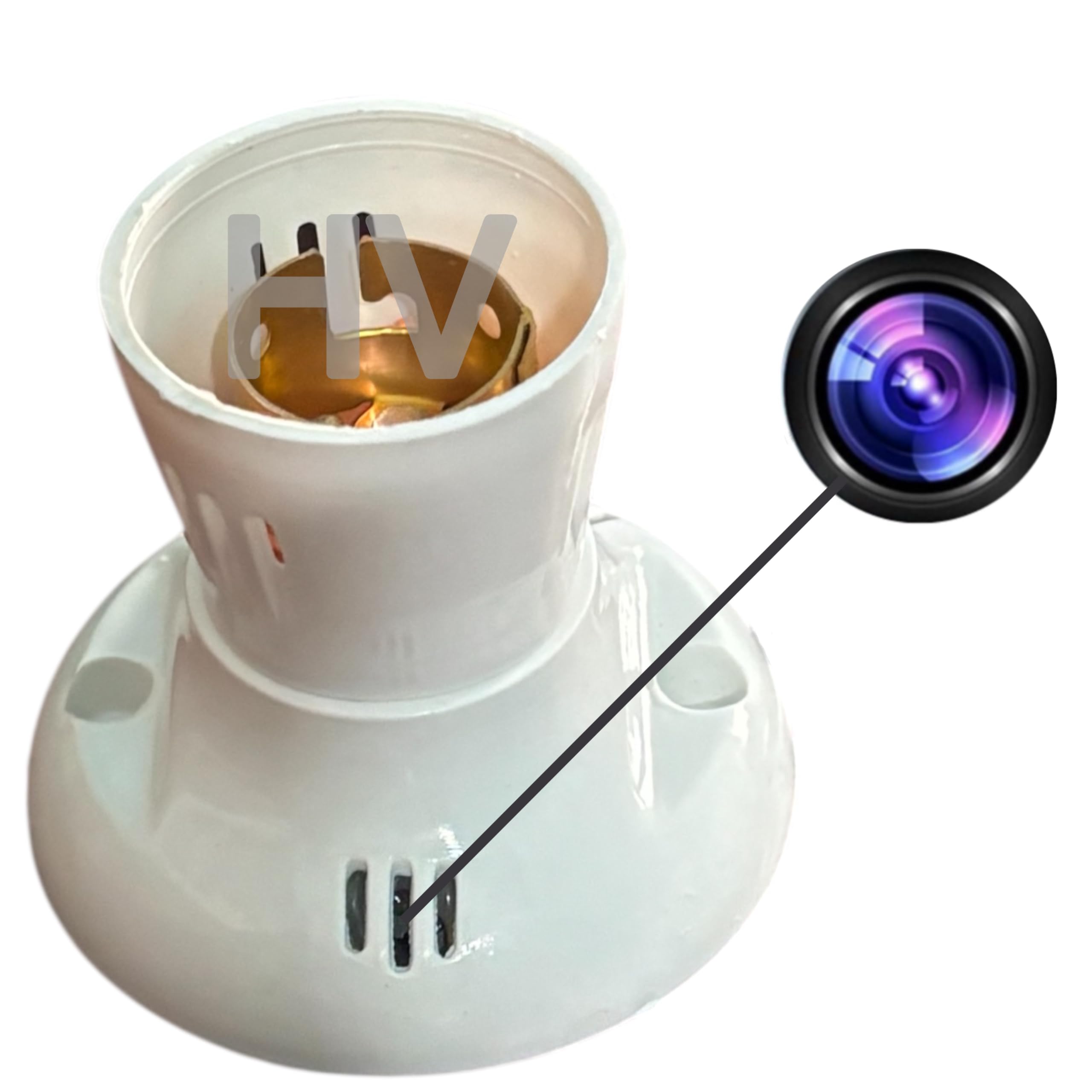 HIGHERVISION 1080P WiFi Bulb Holder Hidden Camera with Audio and Video Recorder, Remote Monitoring, Cloud & SD Card Supported, Lookcam App Controlled, Nanny cam Hidden Camera for Home & Office-image-16