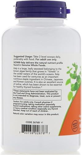 Miniatura 3 de Kelp Powder Norwegian Now Foods 8 oz Polvo