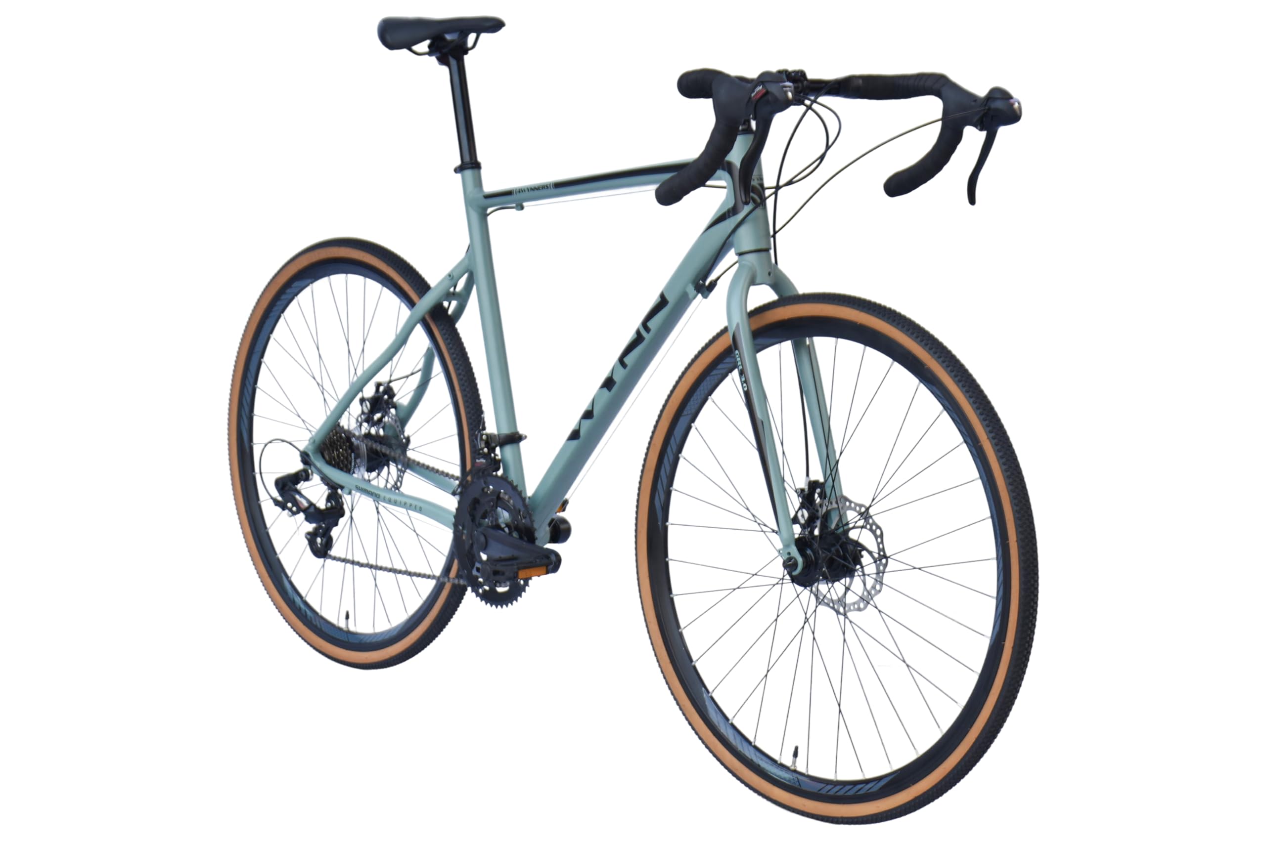 WYNN Gravelbike 28 Zoll GRL3.0 grün Rahmenhöhe 56 cm Damen Herren 14 Gänge
