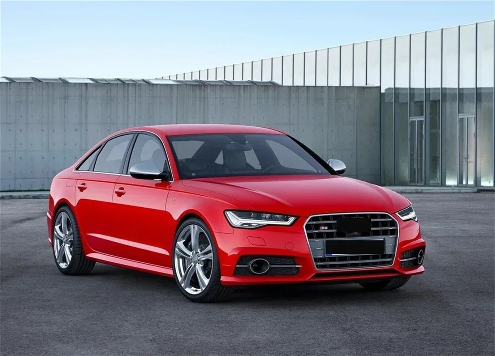 Osłona chłodnicy pasuje do zderzaka przedniego RS Style, osłona zderzaka pasuje do Audi A6 S6 C7 2012-2015, błyszcząca kratka pasuje do Quattro(All Glossy Black)