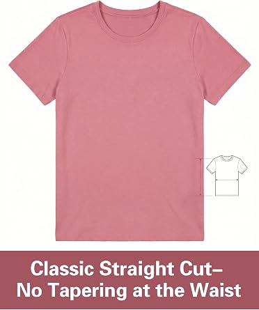 LOOKFACE Women's Summer Short Sleeve Crewneck T Shirts Solid Color Tees Casual Basic Tops