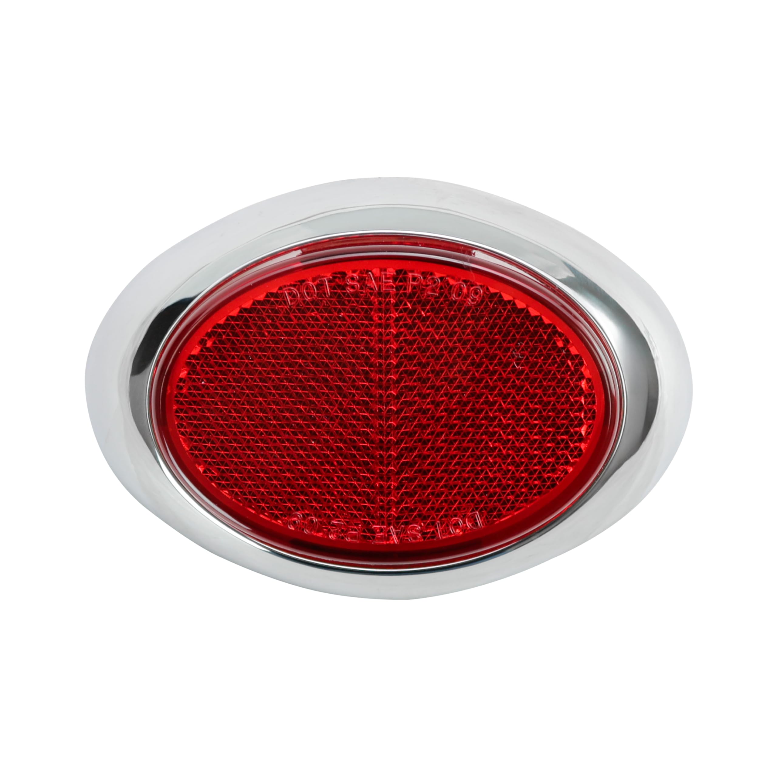 LBRST 10-Pack Oval Red LED Side Marker Lights With Chrome Bezel - 12V Clearance Lights For Trailer, Truck, Boat - View #10