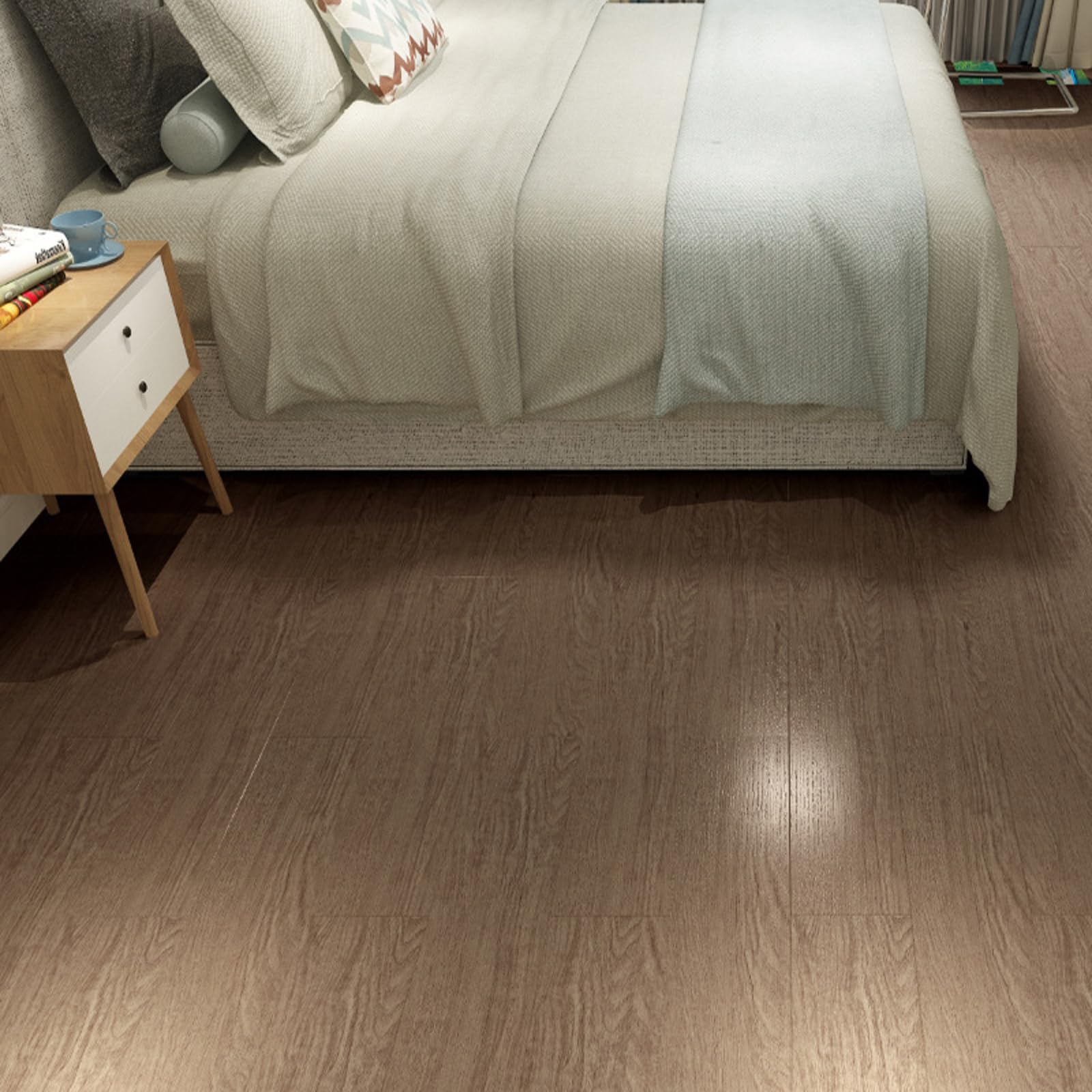 Samoprzylepne płytki podłogowe, Self Adhesive PVC Floor Tiles 40x15cm Wood Effect Pack of 20-100 Pcs(Style a,40 * 15cm*50 pcs)