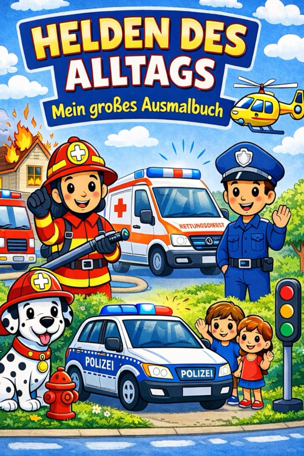 HELDEN DES ALLTAGS: Mein großes Ausmalbuch
